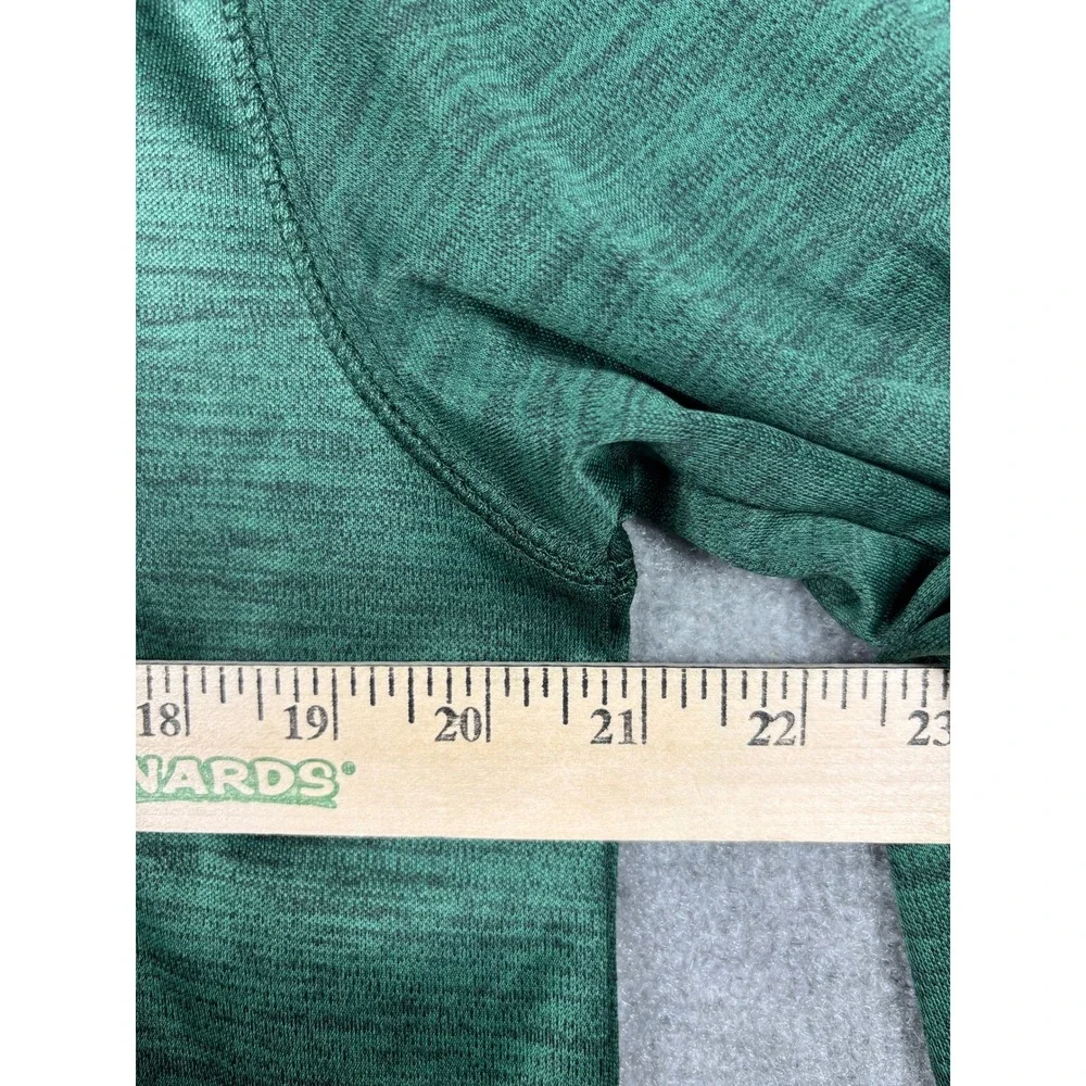 BSN Sports MSSU Lions 1/4 Zip Pullover Performance Athletic Large Green Heather